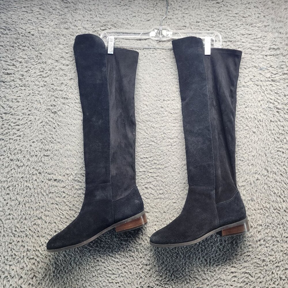Lucky Brand Shoes Womens Size 9 Calypso Black Suede Knee High Boots